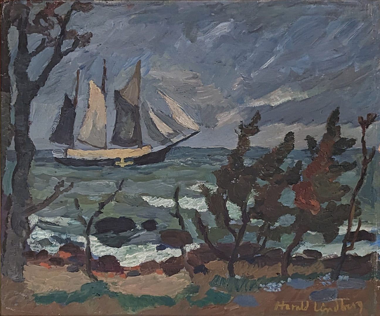 Passing Schooner