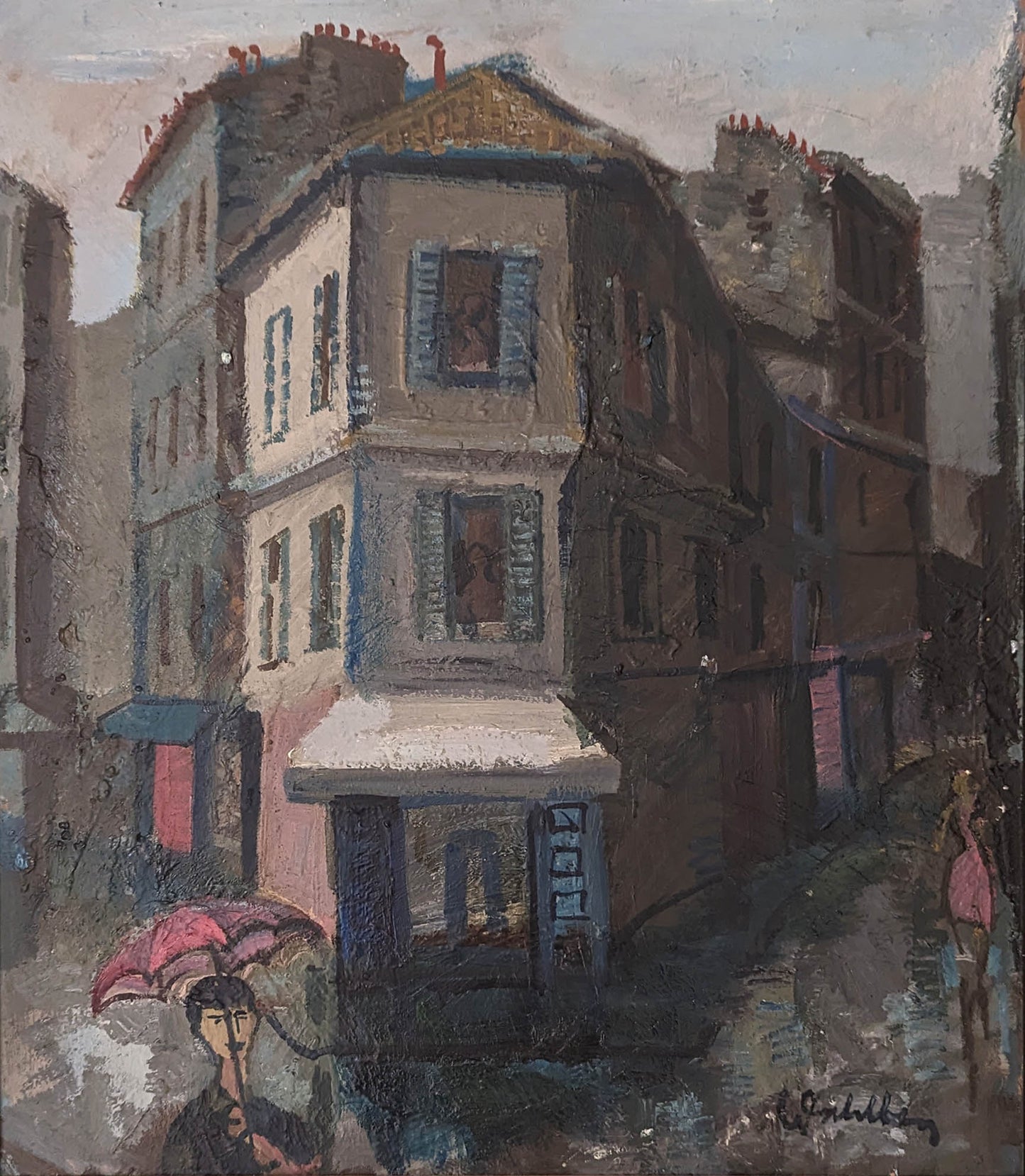 20th Century Swedish School ‘Rainy Day in Paris’