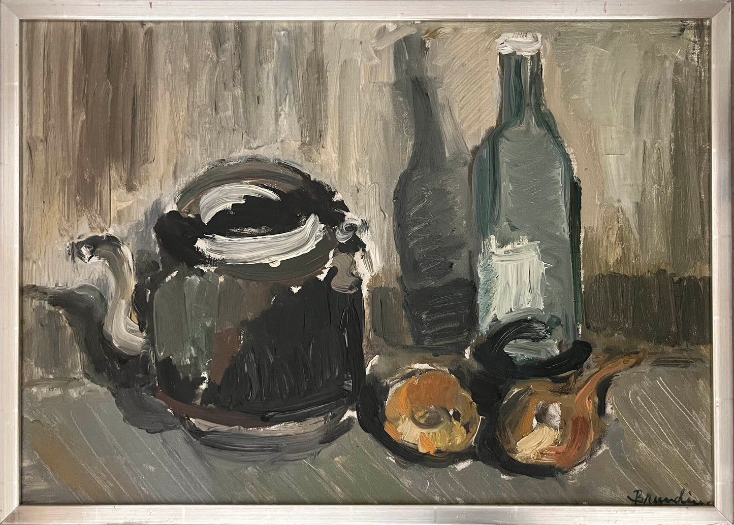 Still Life with Bottle and Kettle