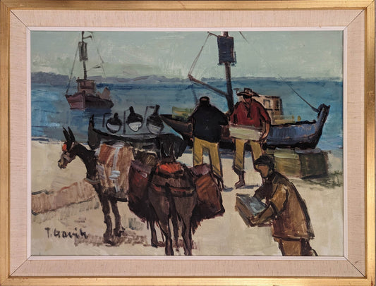 20th Century Swedish School ‘Unloading the Catch’