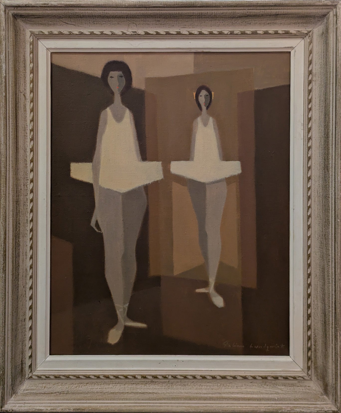 Posing Ballerinas in Sepia