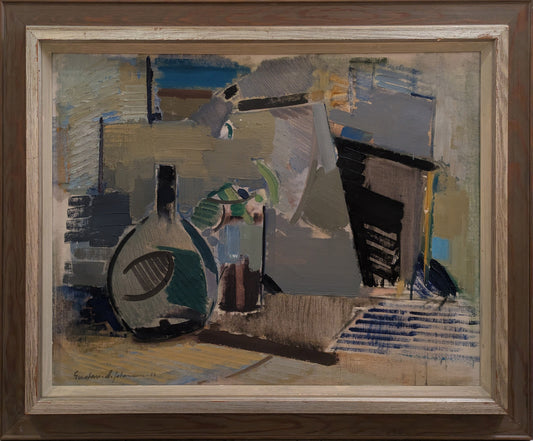 Abstract still life with flask