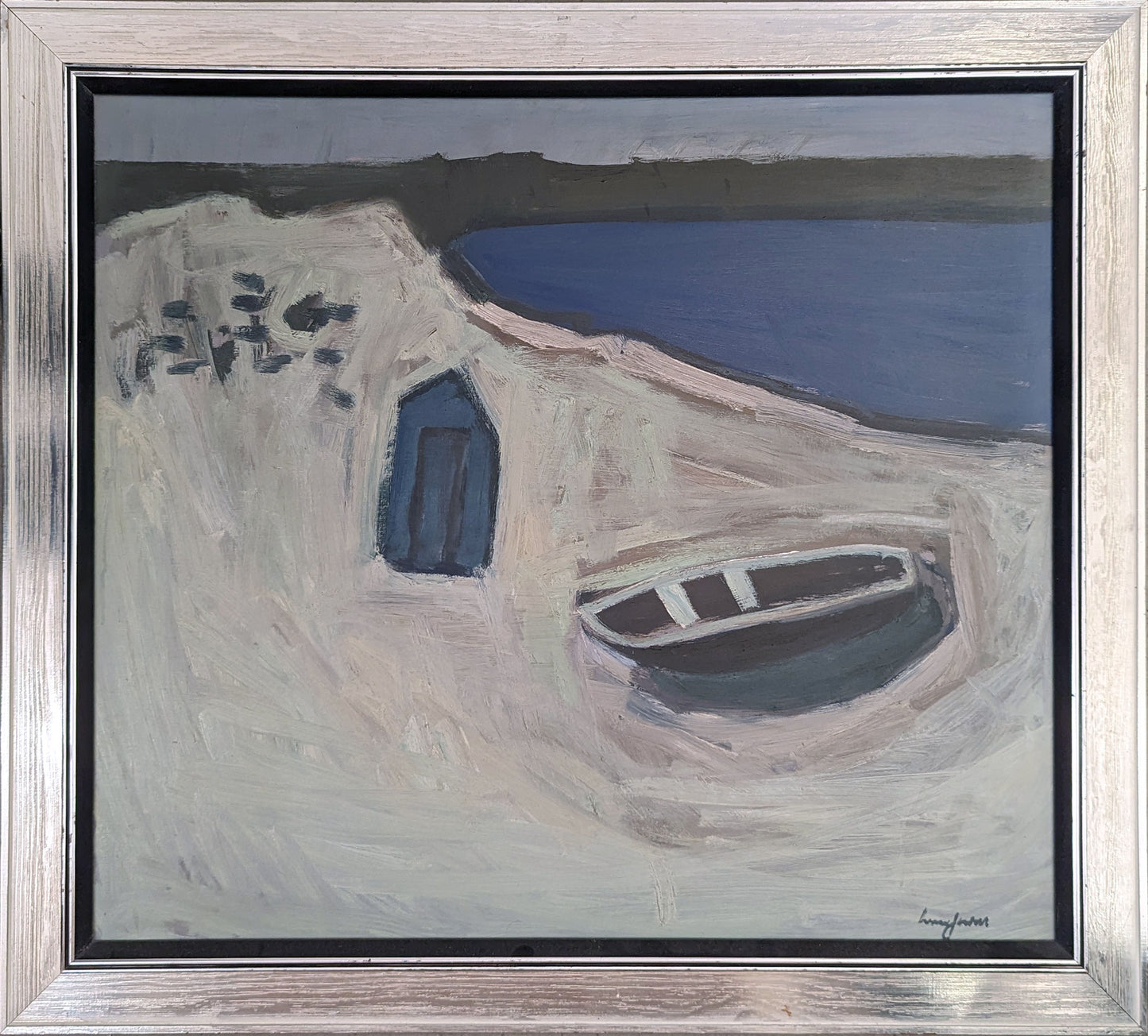 Abstract Boats on a Shore