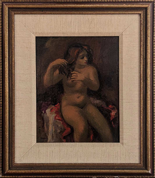 Nude Combing her Hair
