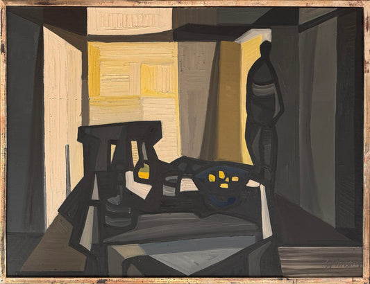 Modernist Interior with Figure