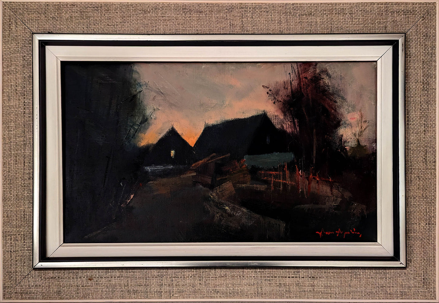 20th Century Swedish School ‘Village at Twilight’