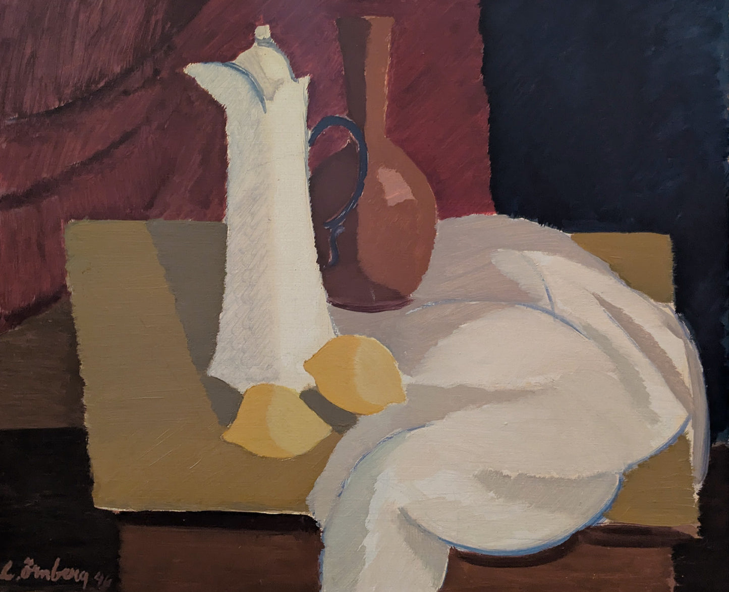 Lemons & White Jug