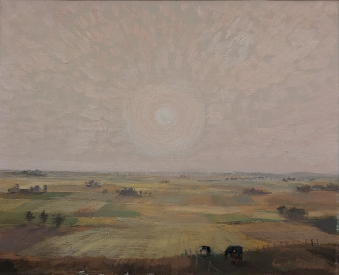 Milking  in a landscape