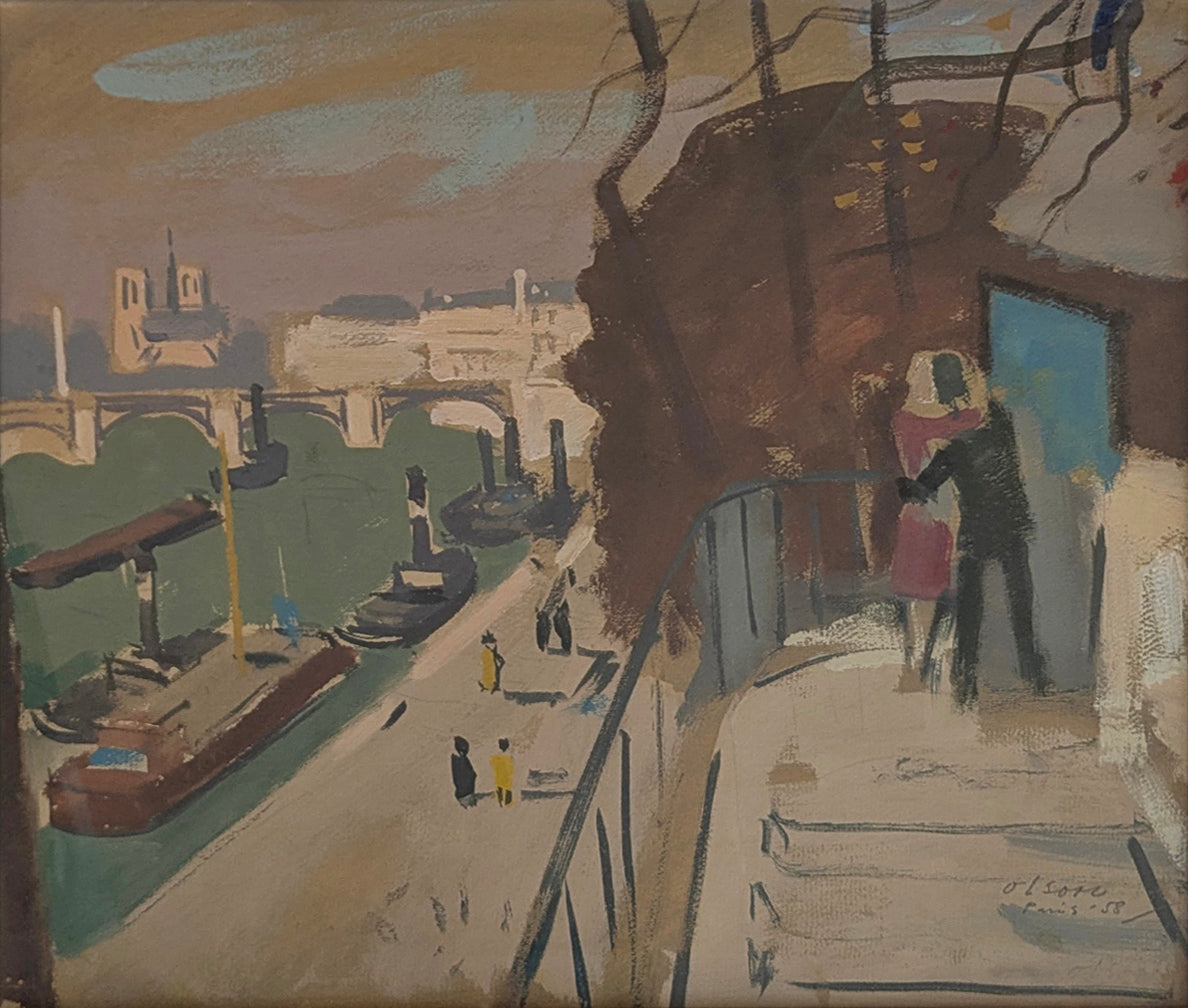 Lovers by the Seine