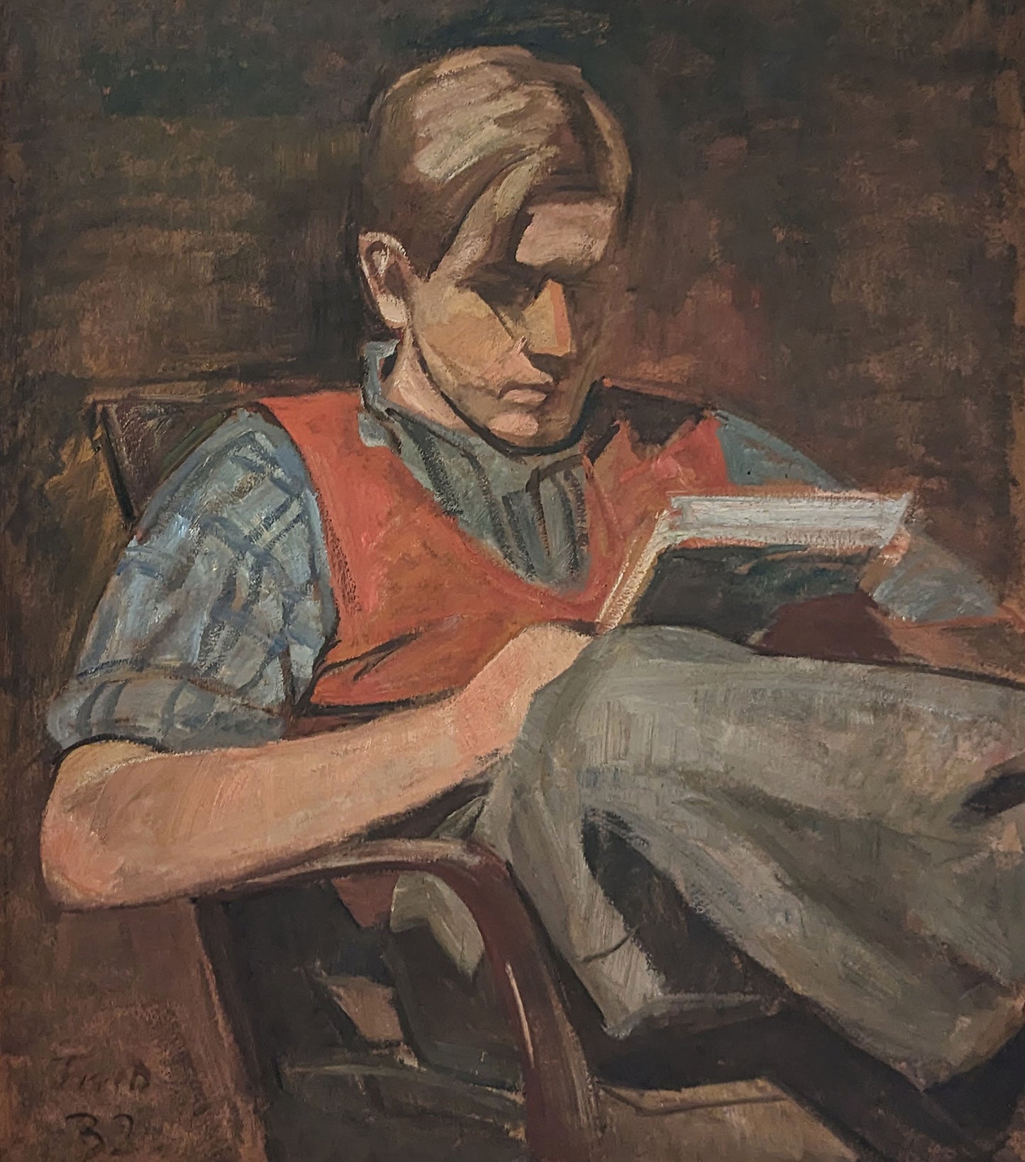 A Young Man Reading