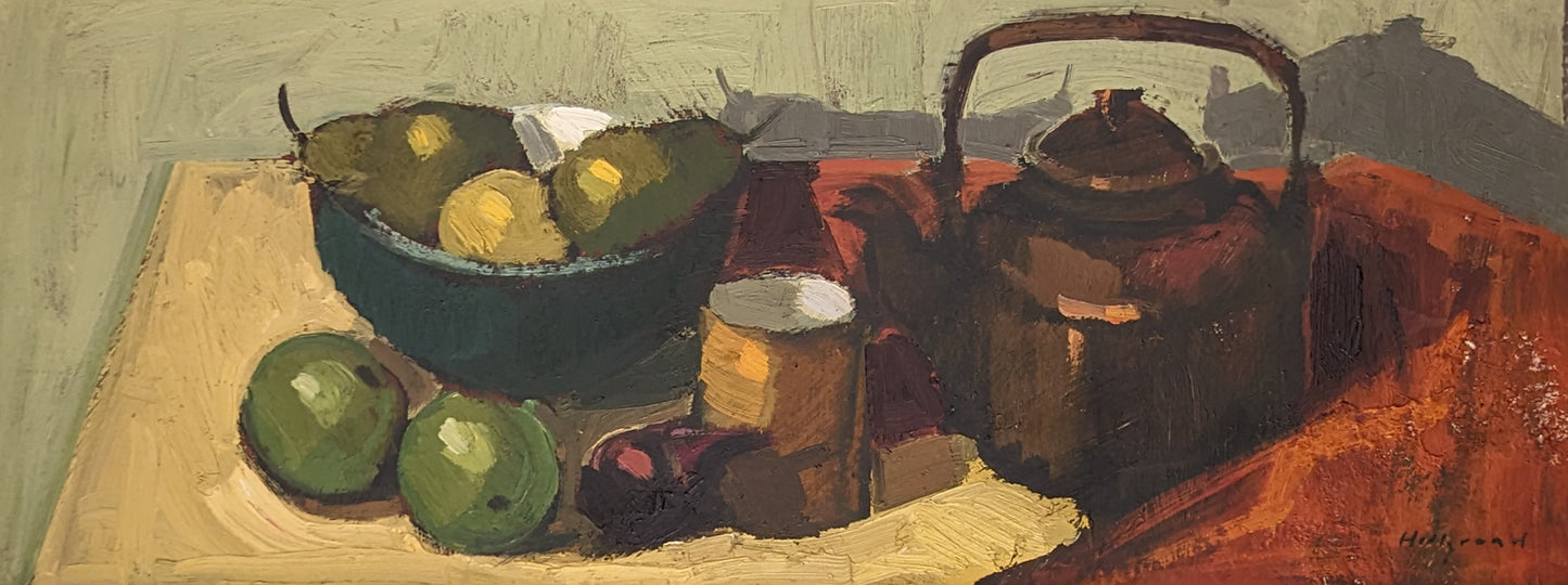 Green Apple with Copper Kettle