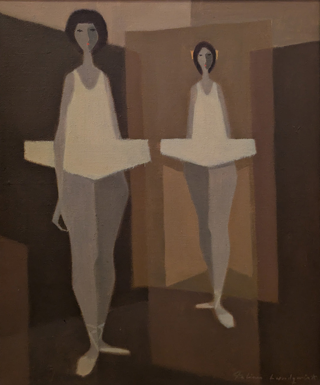 Posing Ballerinas in Sepia
