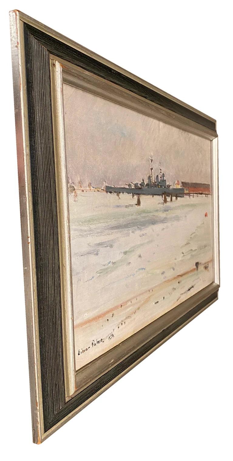 Frigate at the Quayside, 1954