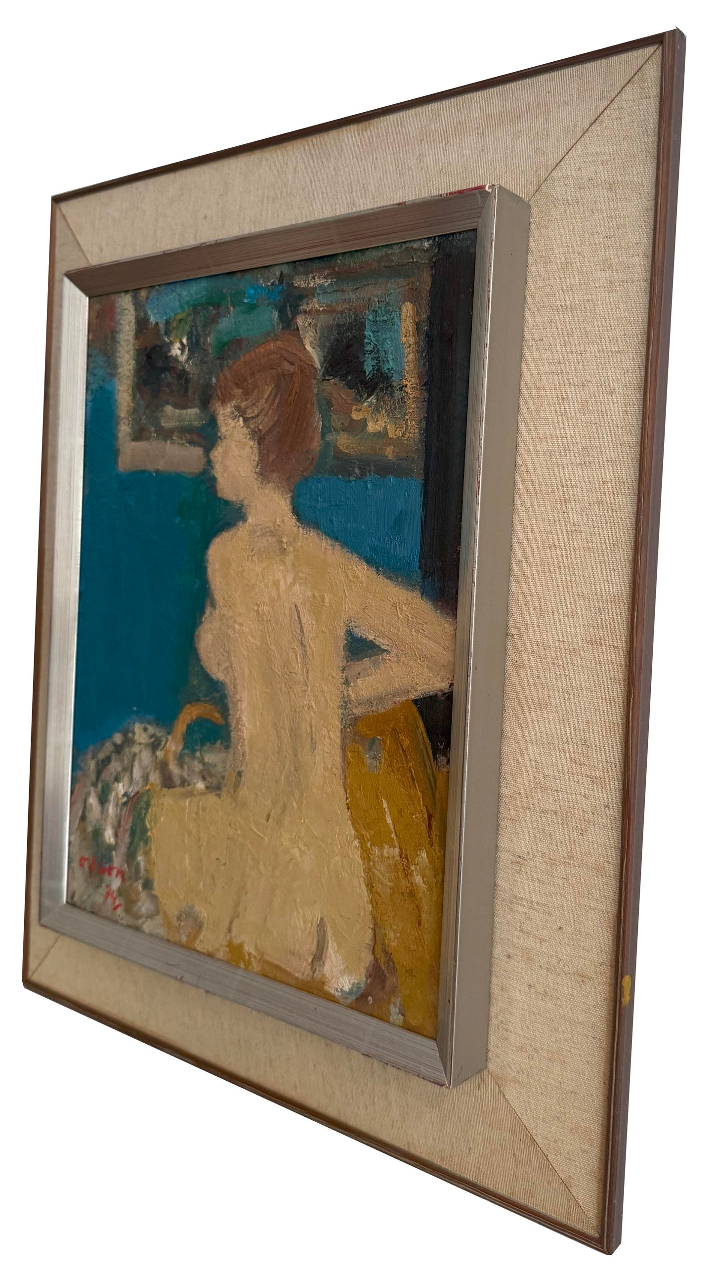 Nude Study in Blue and Yellow, 1974