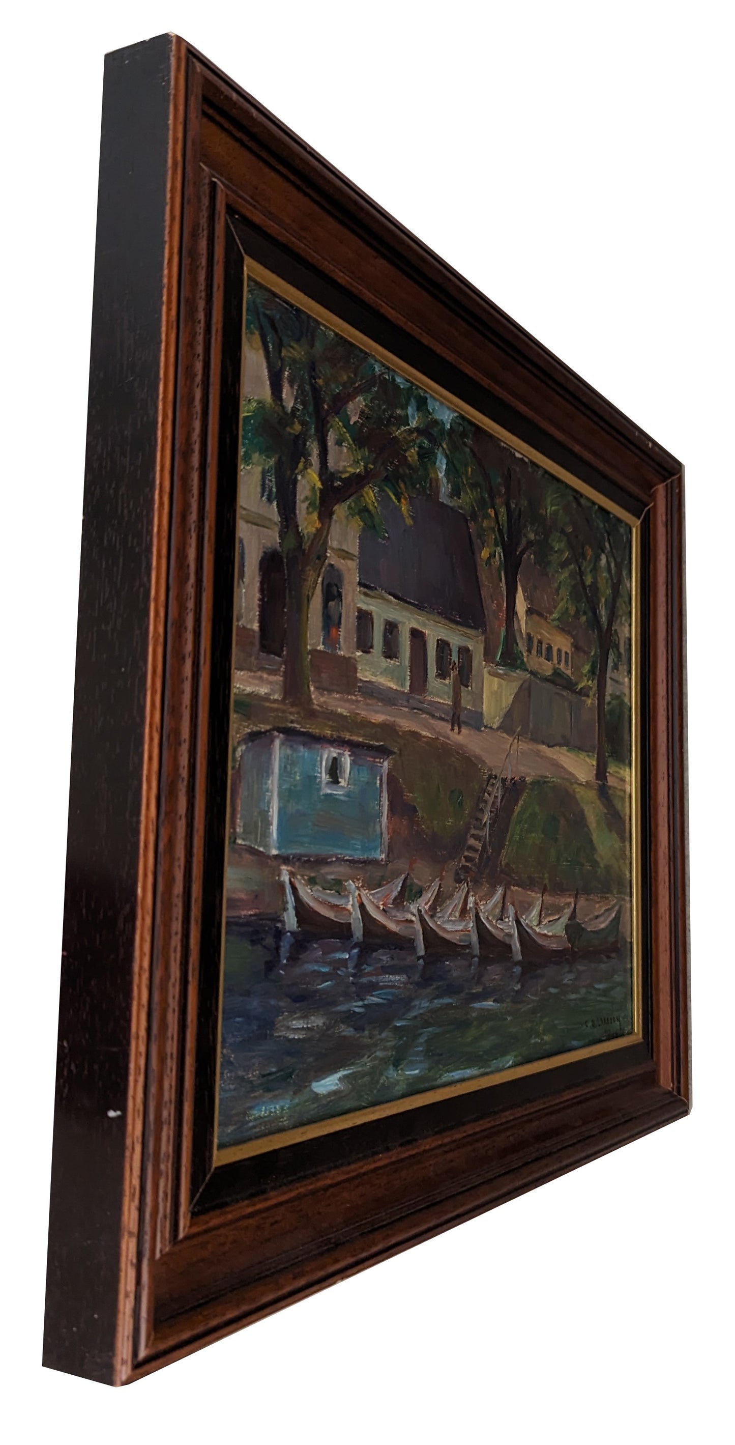 Moored boats