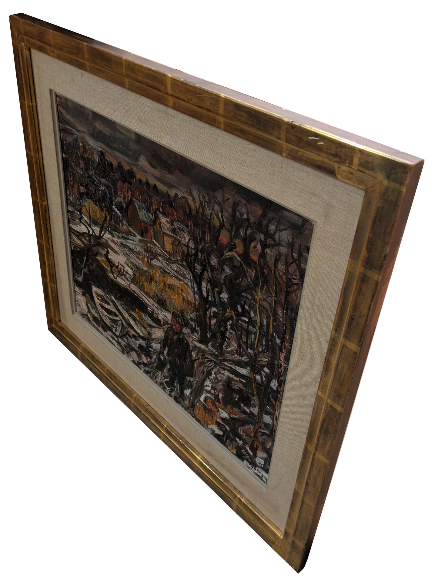 Figure in a winter landscape