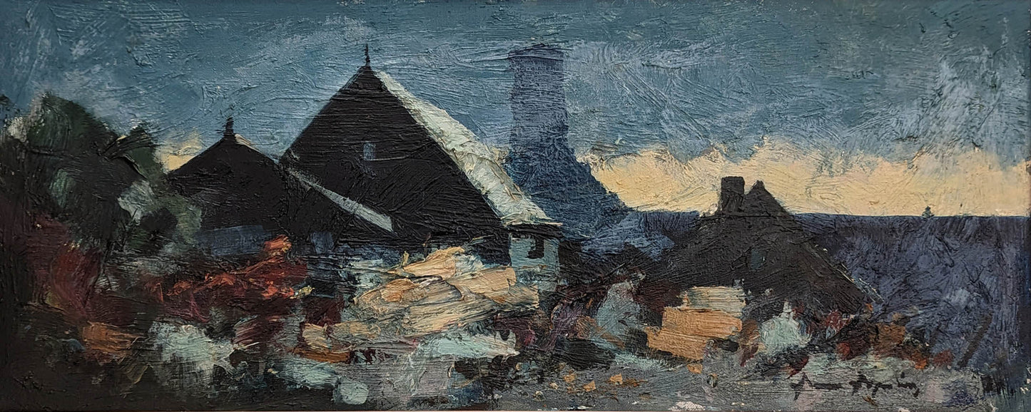 20th Century Swedish School ‘Cottages by the Sea’