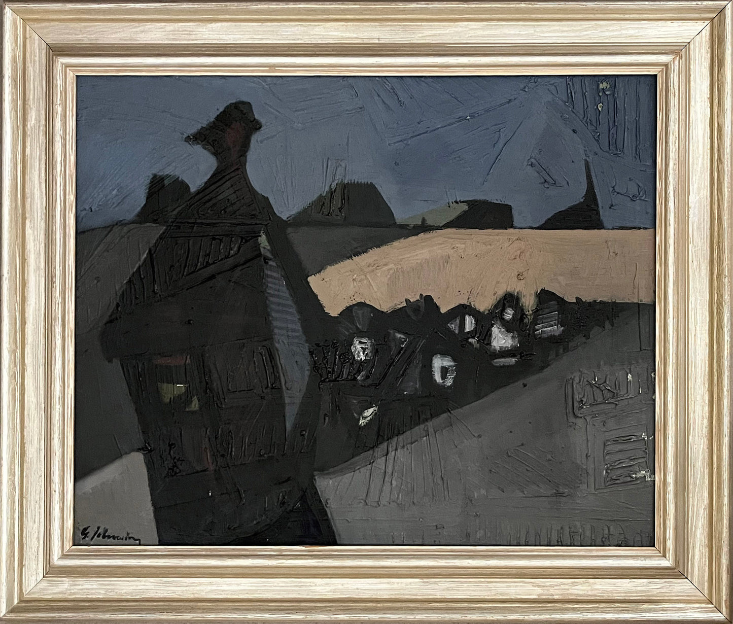 Figures on a Road at Dusk