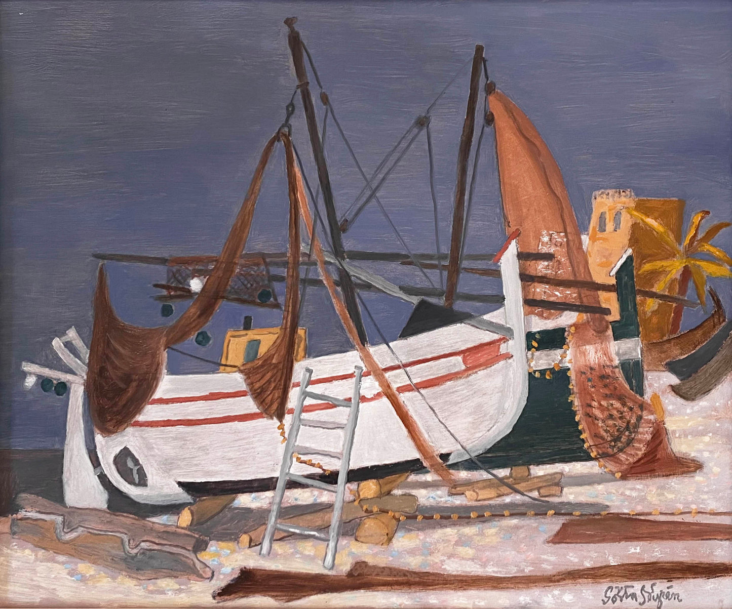 Fishing Boats on a Mediterranean Beach