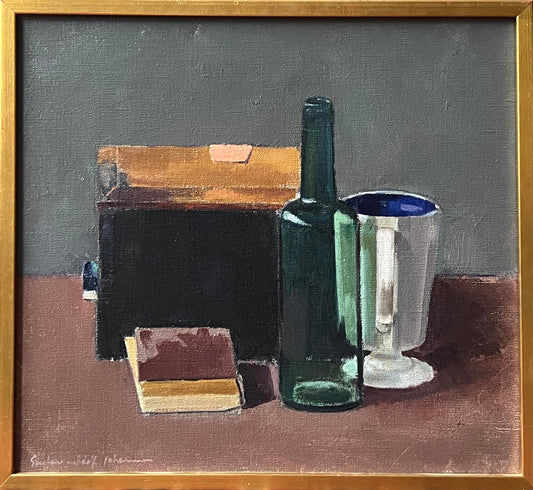 Green Bottle Still Life