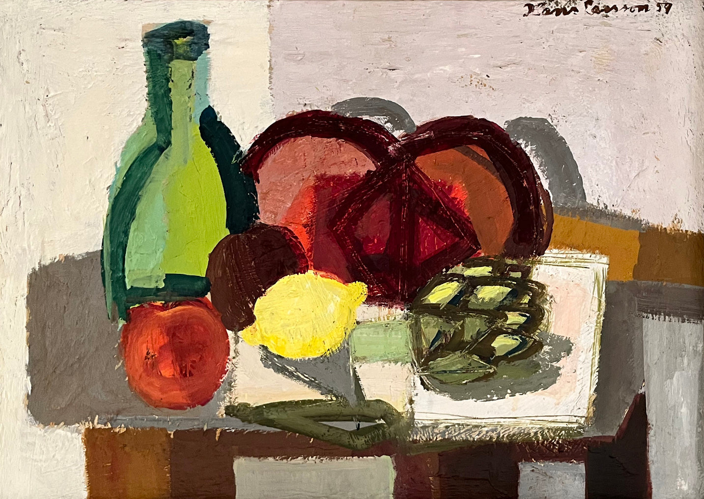 Bottle & Fruit, 1959
