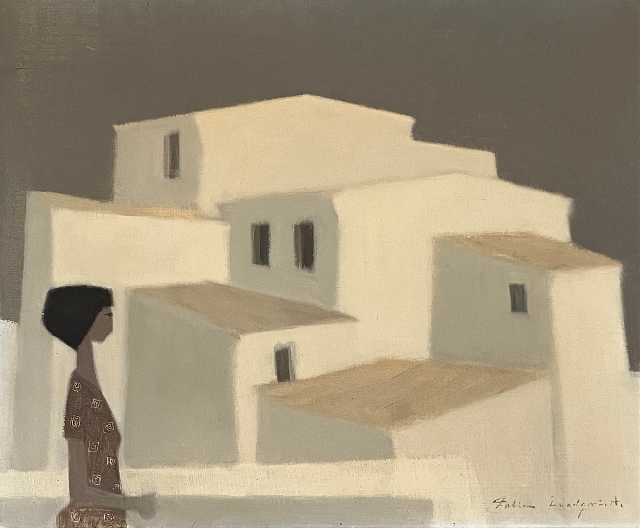 Walking in a Mediterranean Town