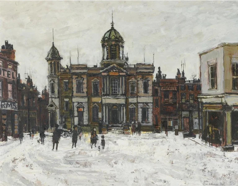 Peter Brannan RBA (1926-1994) 'Nottinghamshire Market Square'