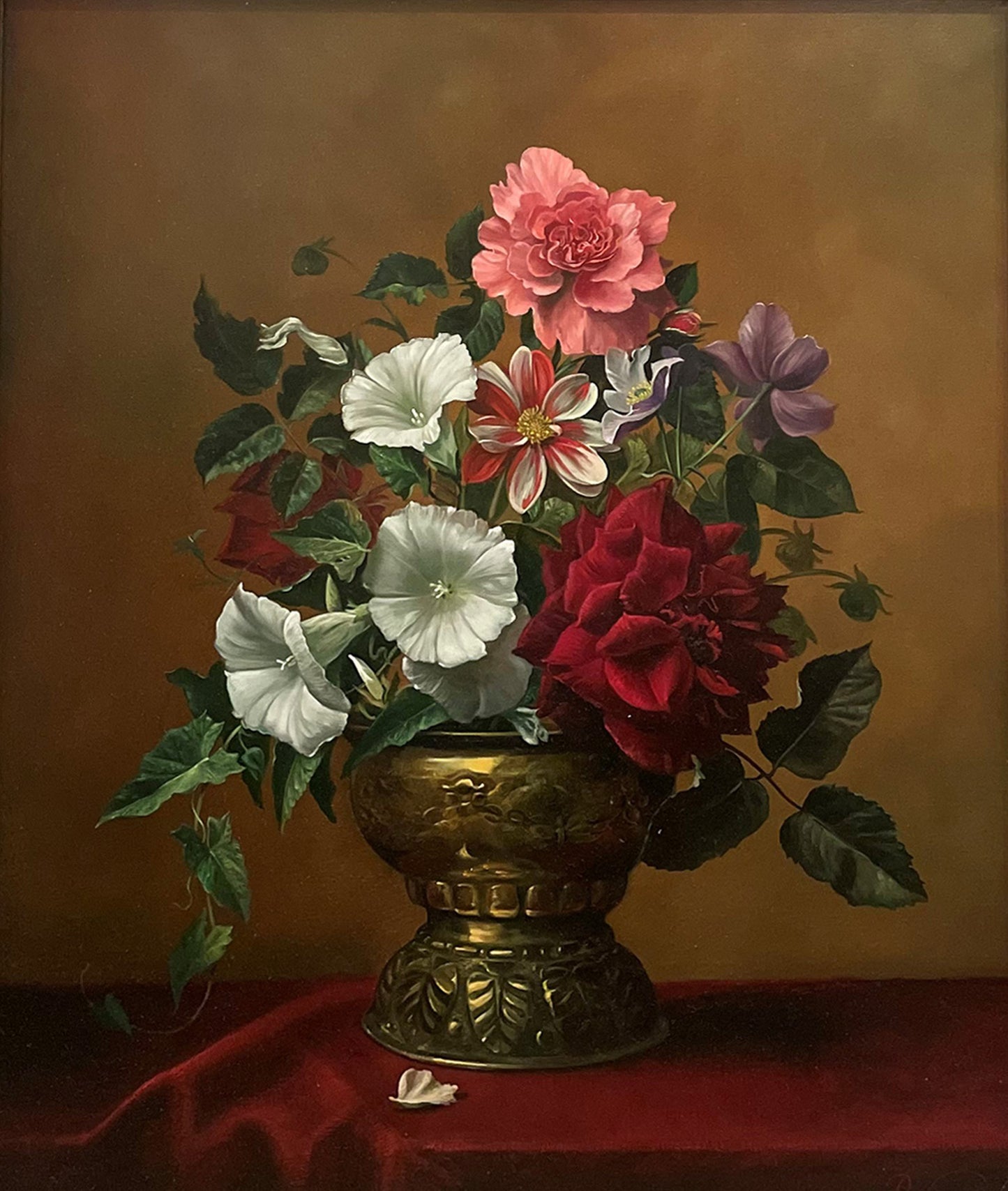 Roses and Convolvus
