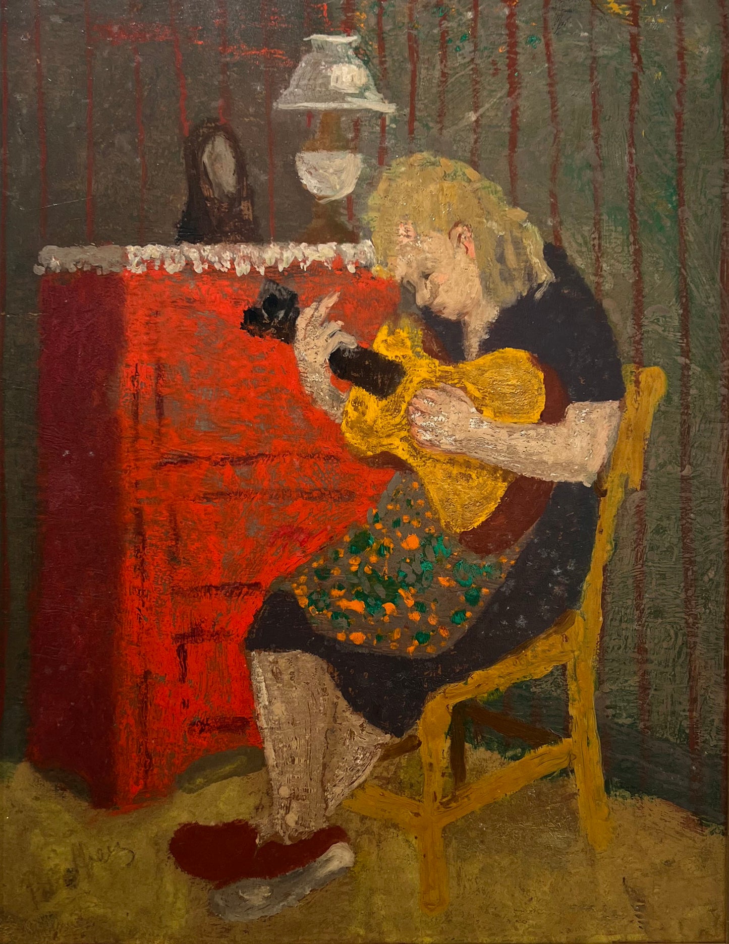 Portrait of a Guitar-Playing Girl