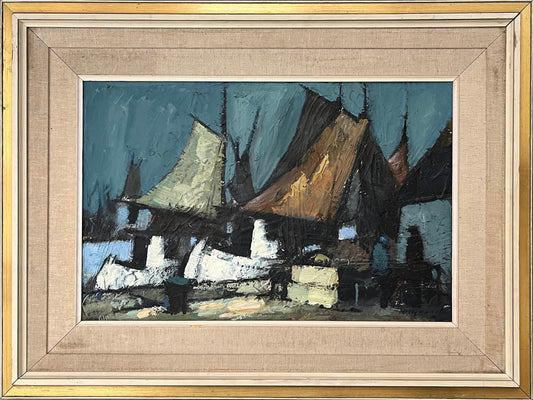 20th Century Swedish School ‘Readying the Sails’