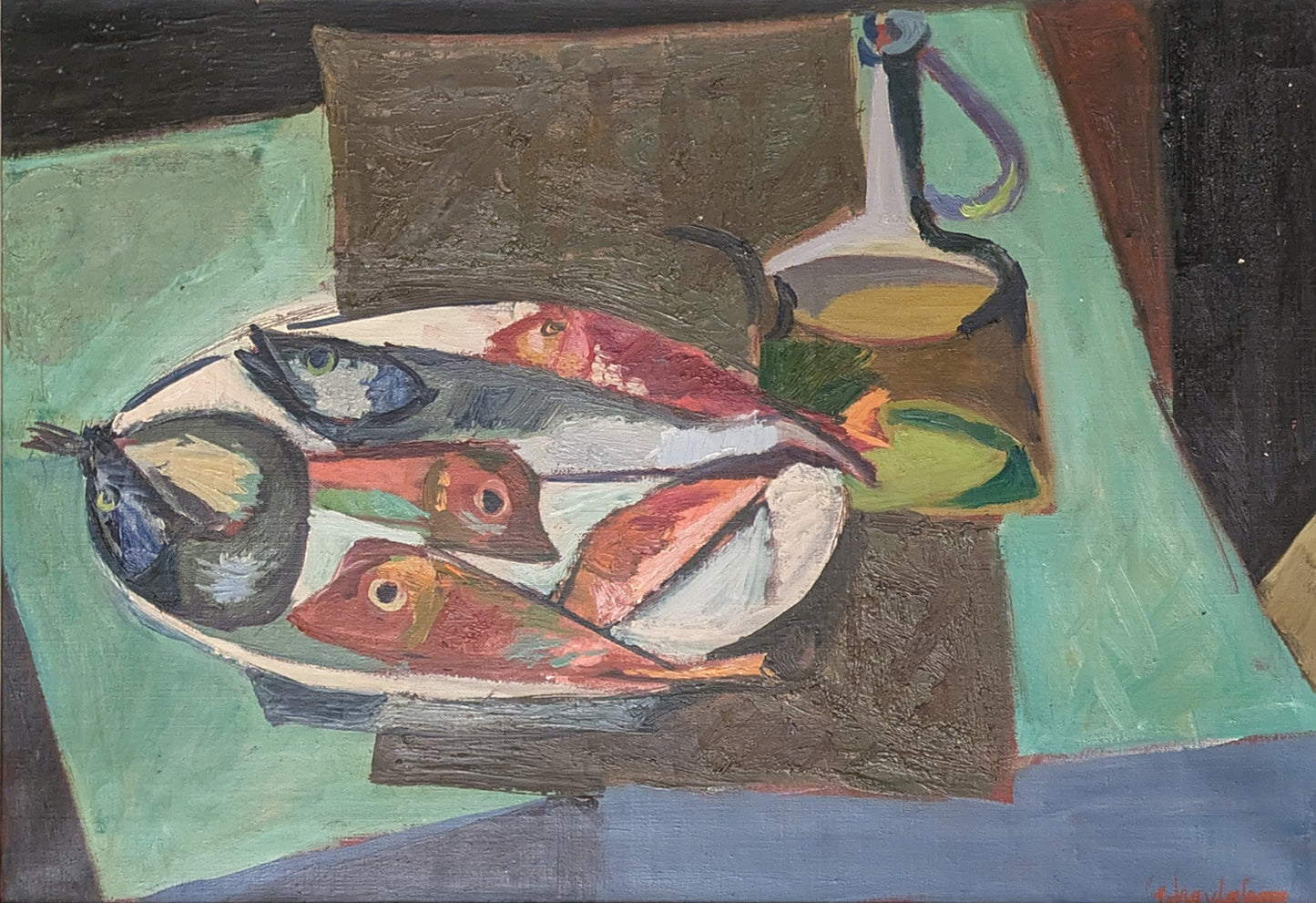 Still Life with Oil & Fish