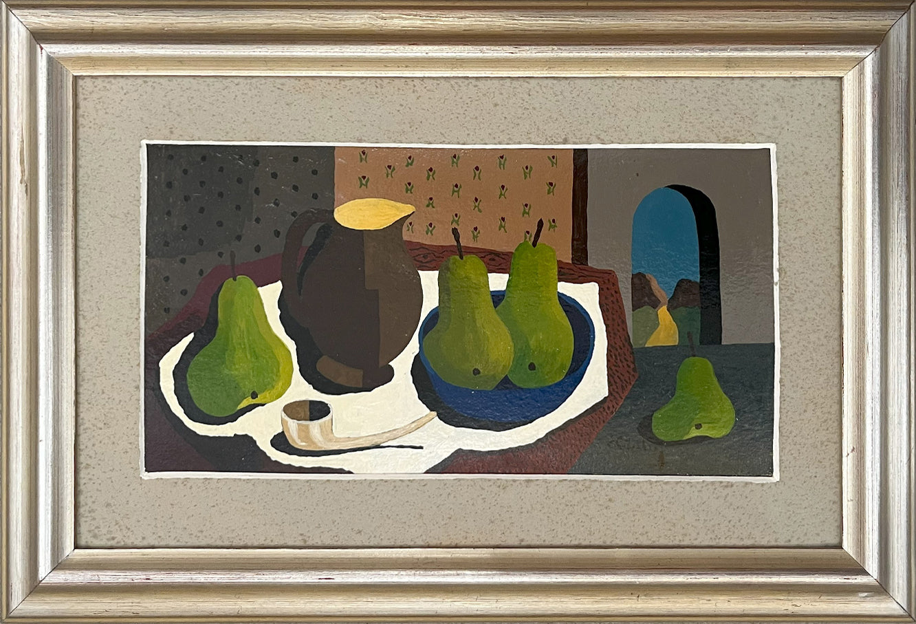 Still Life with Pears, Pipe and Jug