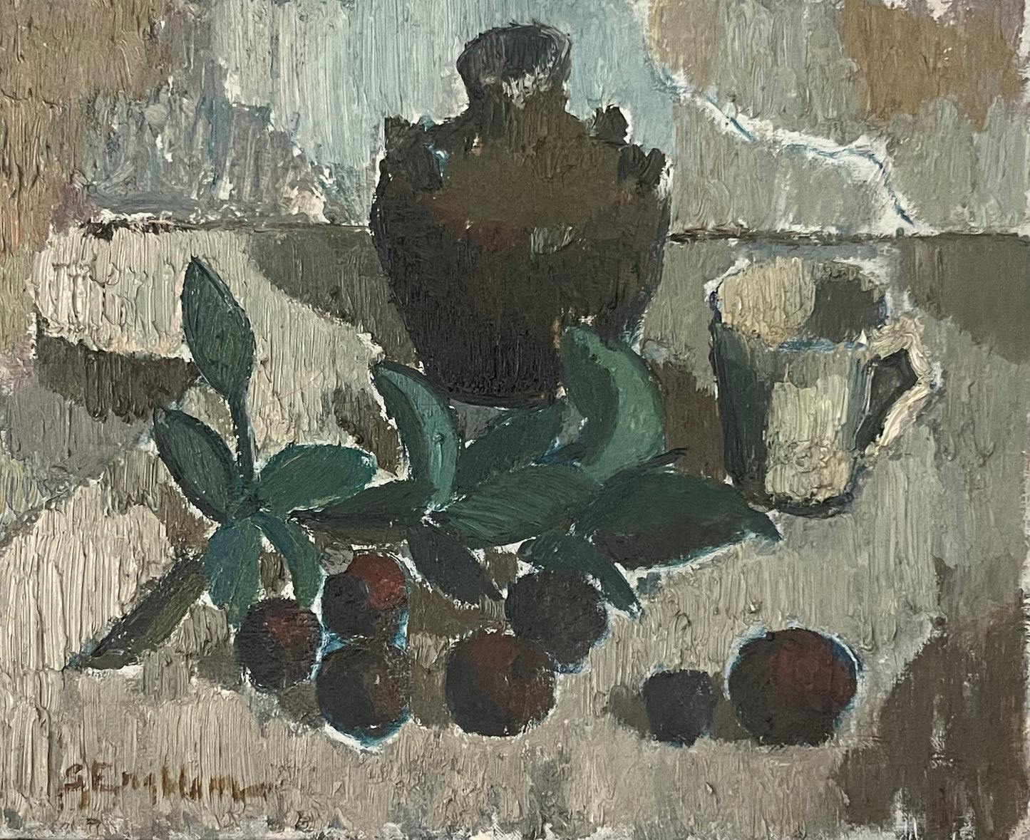 Still Life with Plums