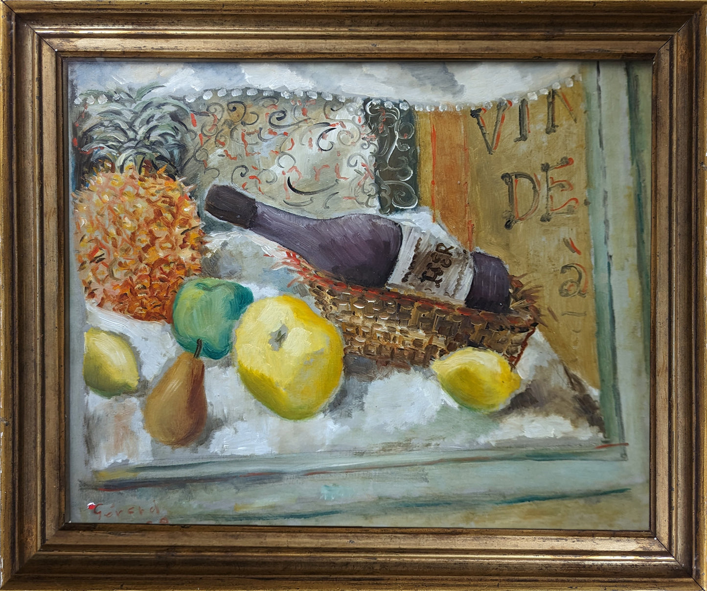 Still Life with Wine and Pineapples, 1939