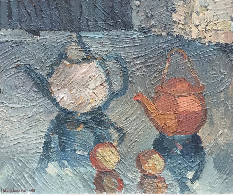 Still life with Teapots