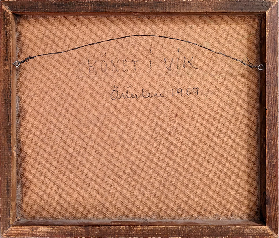 Kurt Lindon (1910 - 1985) "Swedish Interior, 1967"