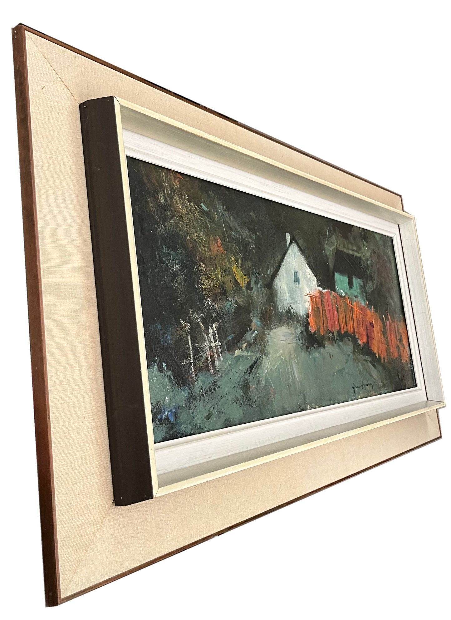 20th Century Swedish School ‘The Red Fence’