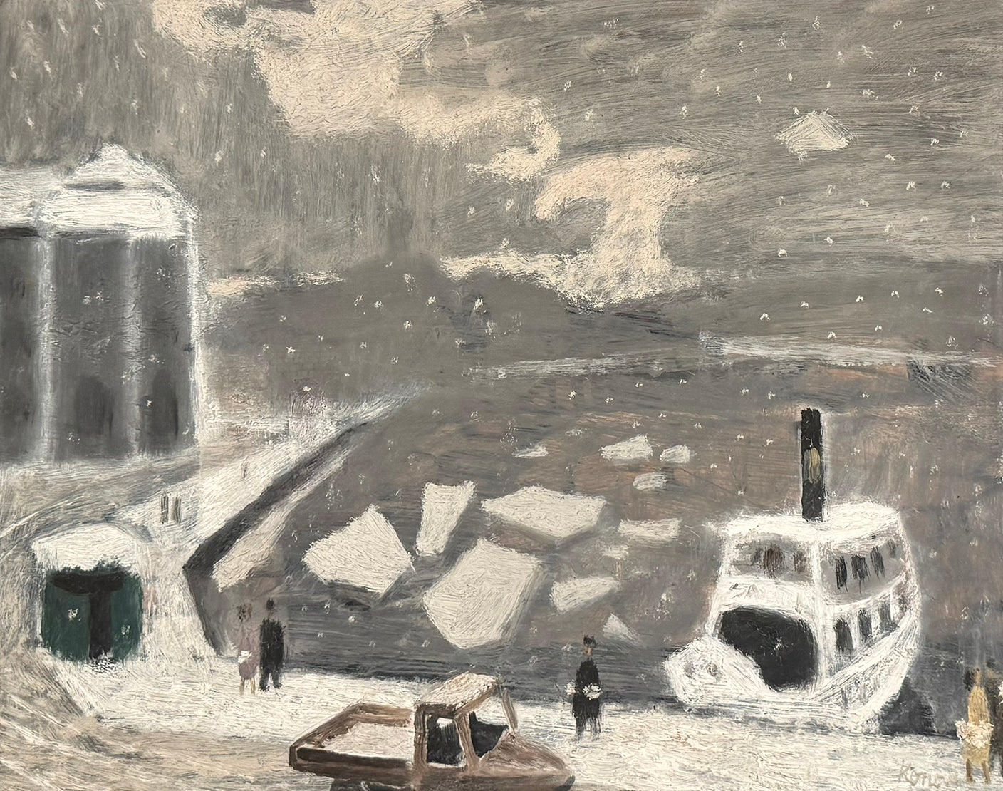 Harbour Under Snow
