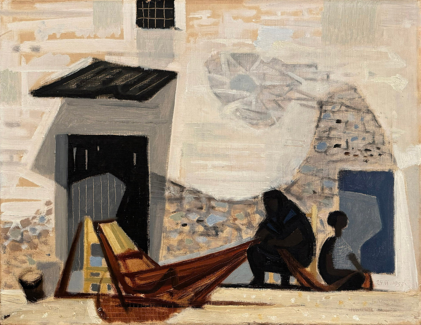 Mending Nets in the Sun, 1953
