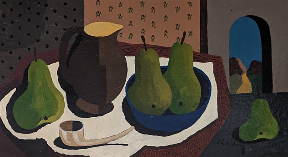 Still Life with Pears, Pipe and Jug