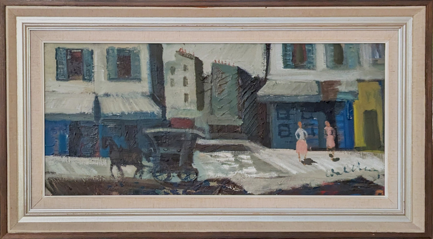 Horse and Cart on a French Street