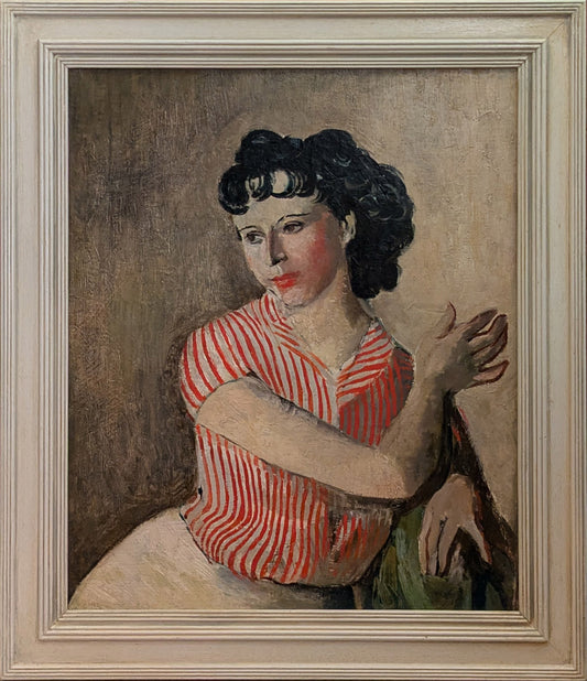 Portrait in a Striped Blouse