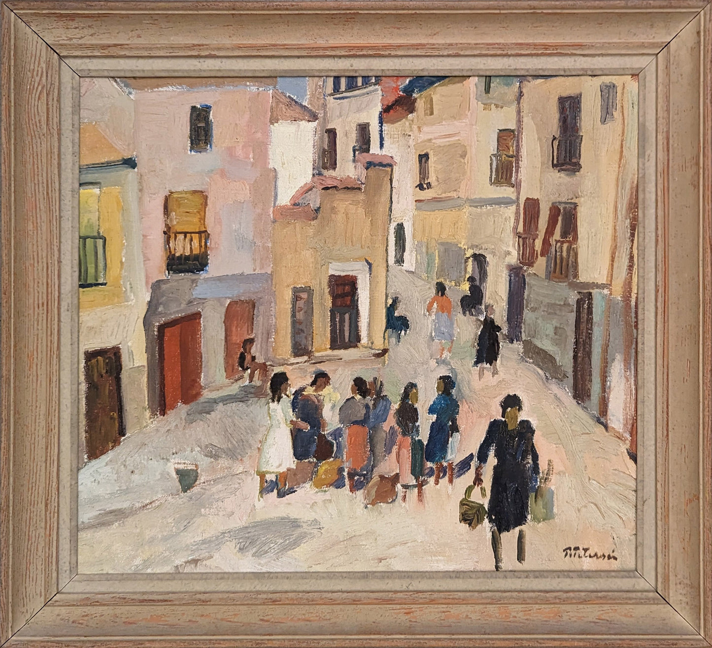 Gossiping in a town square