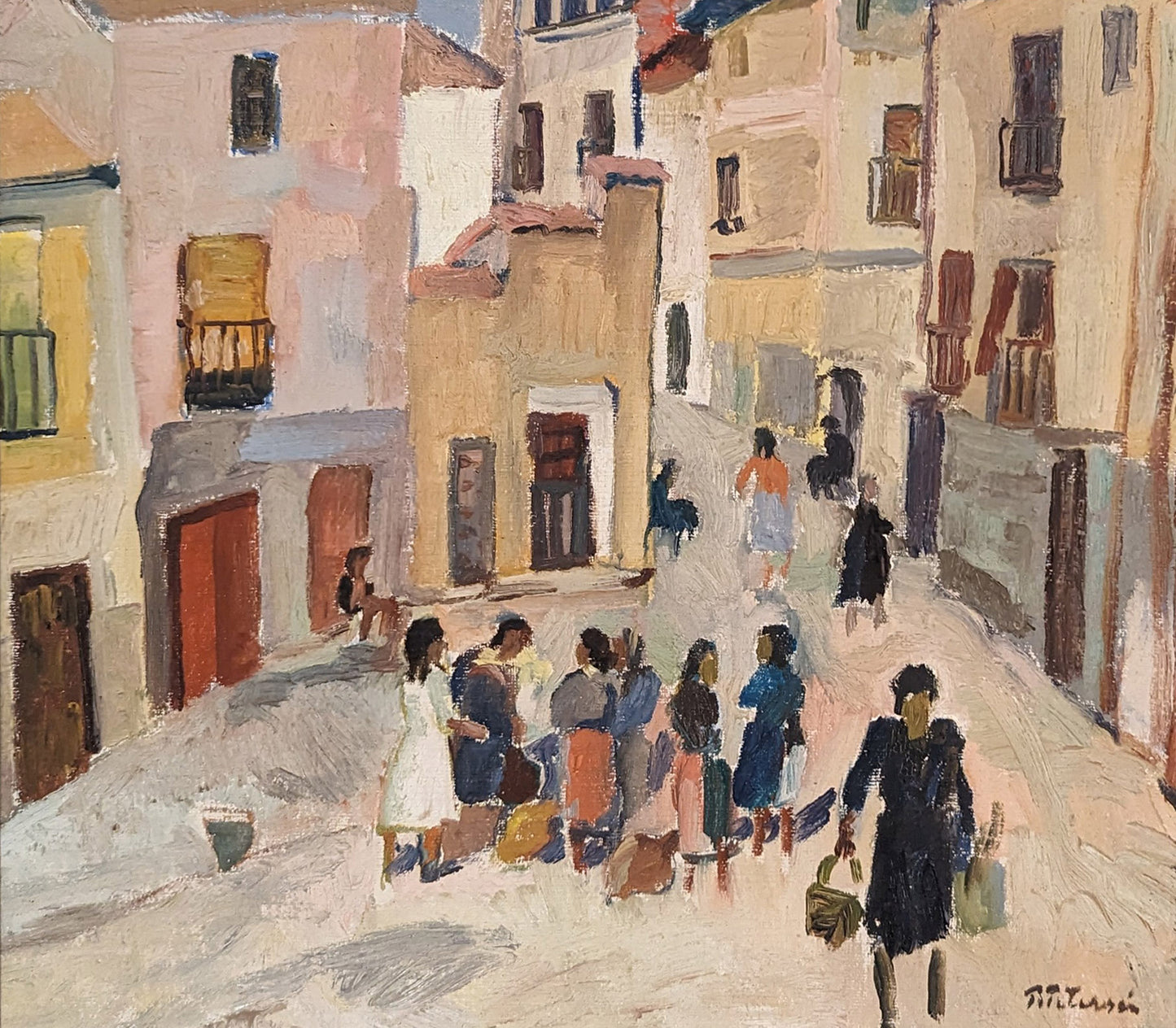 Gossiping in a town square