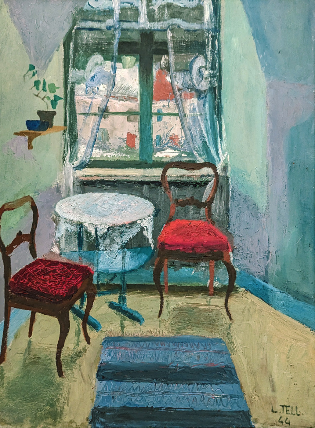 Interior with Red Chair