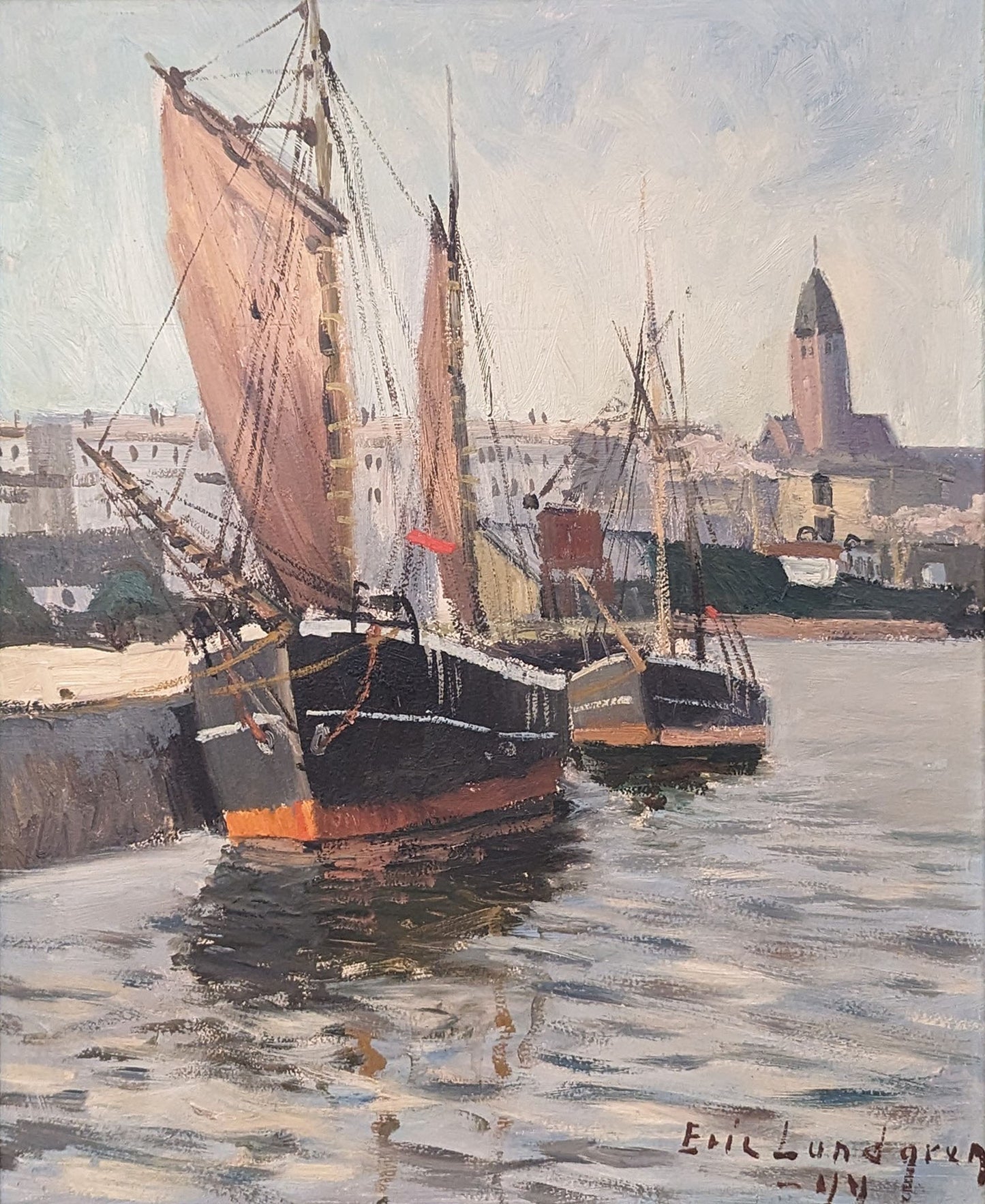 Fishing boats at a Quayside