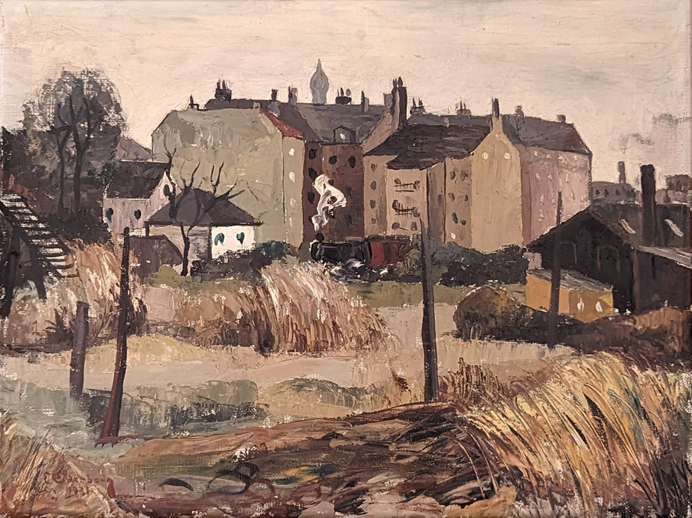 Steam Engine in a Town