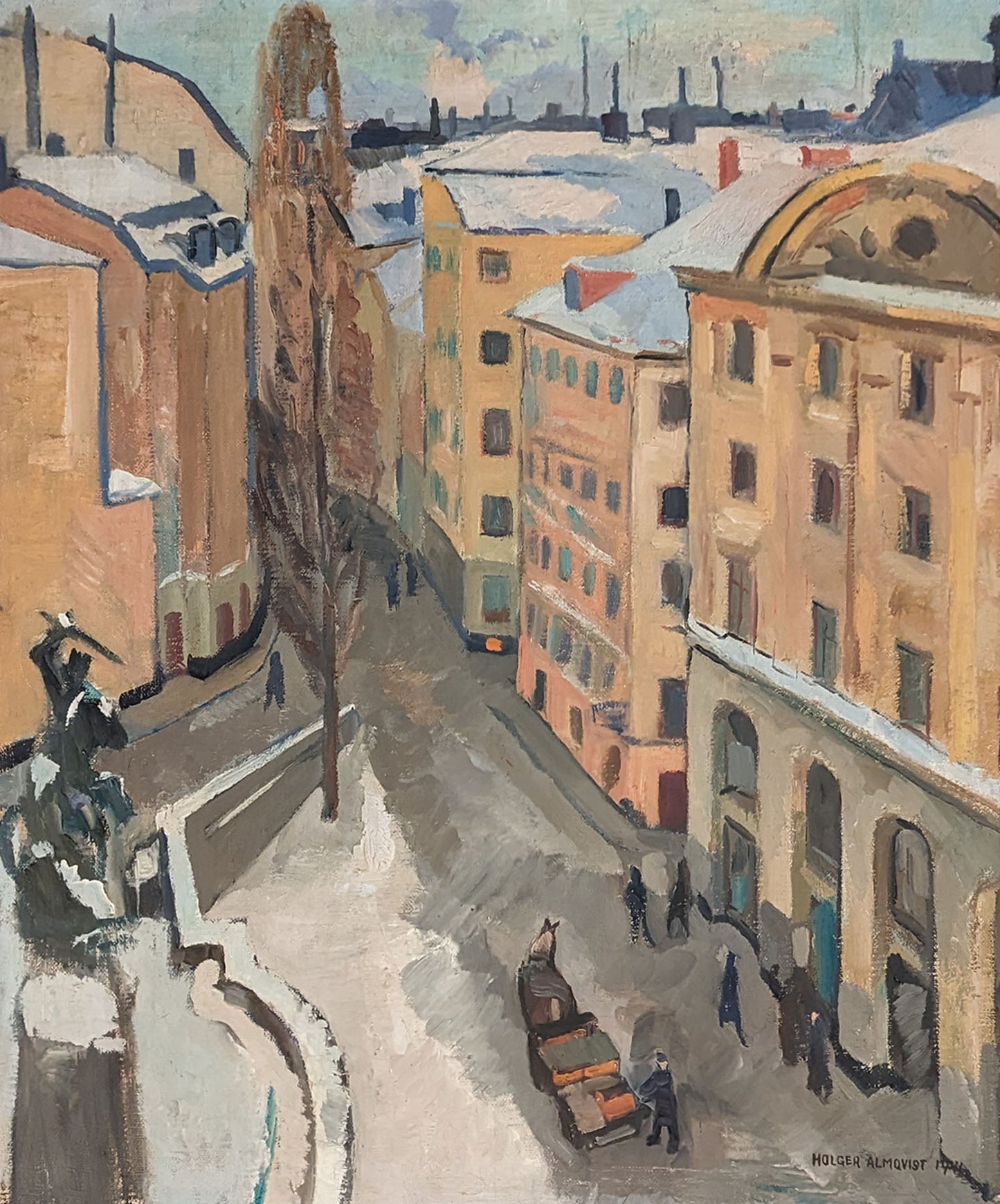 City in Snow