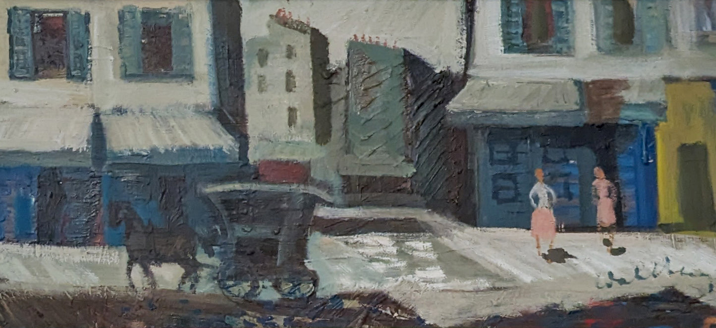 Horse and Cart on a French Street