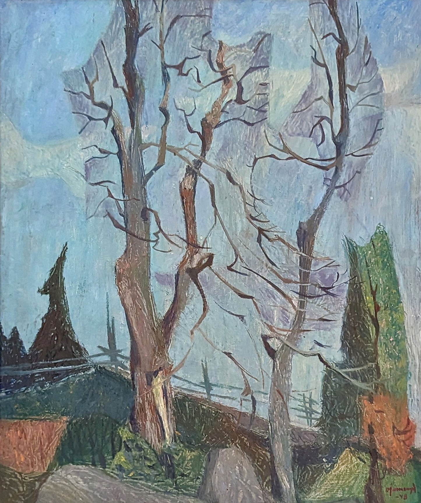 20th Century Swedish School ‘Trees in Winter, 1948’